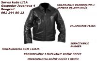 Servis za popravku kožnih jakni, bojenje kožnih odevnih predmeta i kožne obuće